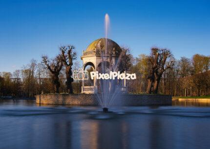 Elegant Pavilion and Fountain in Kadriorg Park, Tallinn